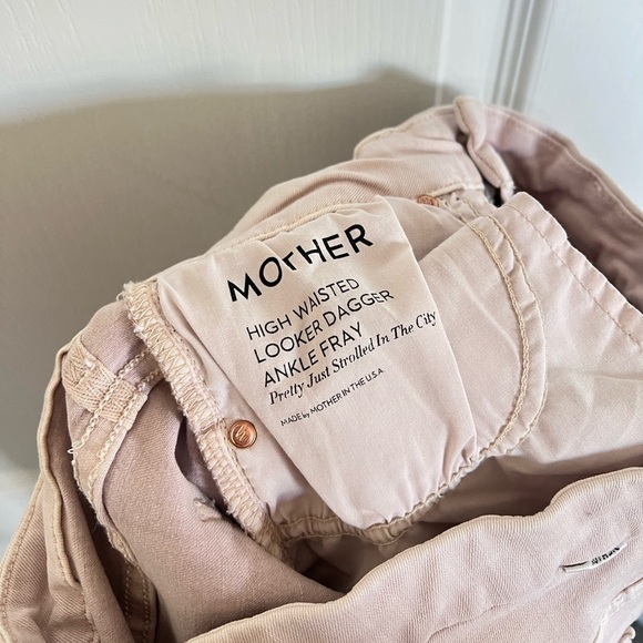 MOTHER Women's Skinny Jeans in Cream - Picture 8 of 8